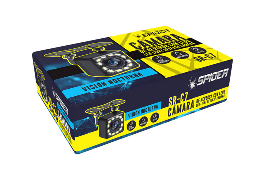 Cámara de Reversa con Luces LED, SPIDER