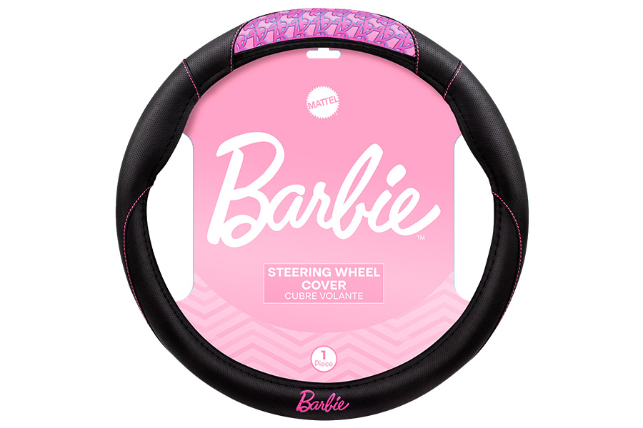Cobertor de Volante, Negro/Rosa, BARBIE