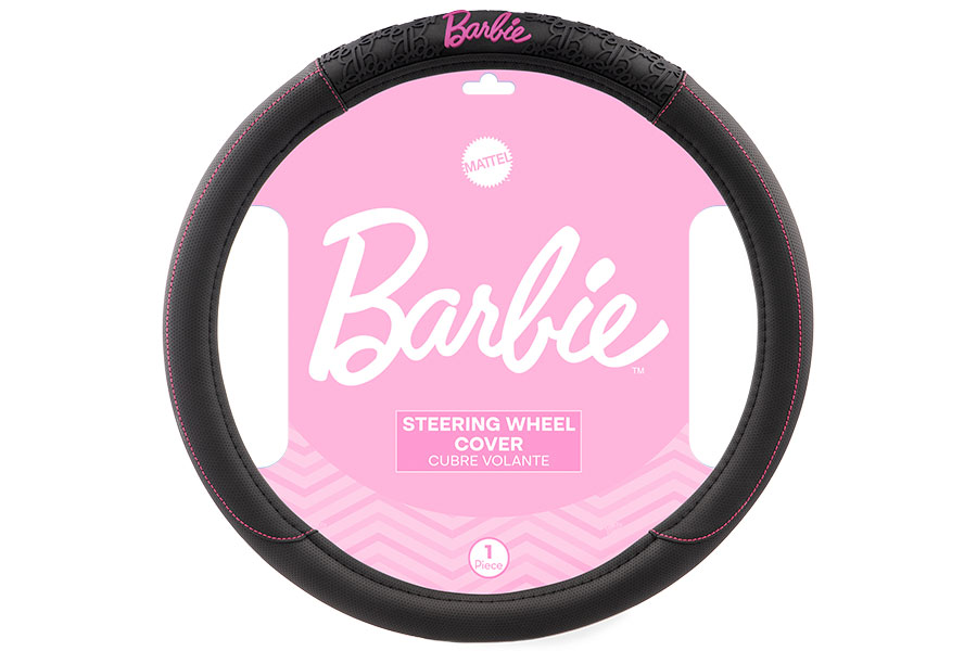 Cobertor de Volante, Negro/Rosado, BARBIE