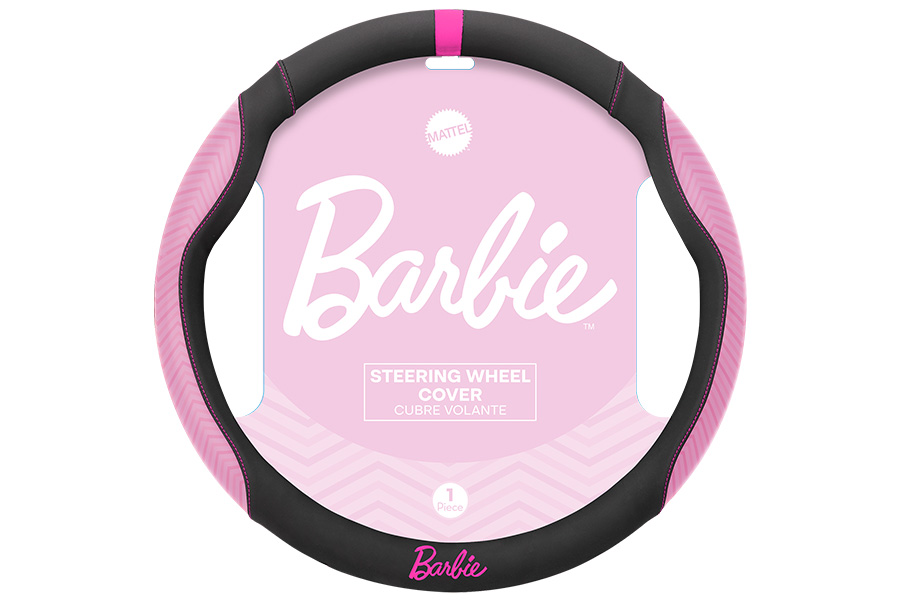 Cobertor de Volante, Negro/Rosa, BARBIE