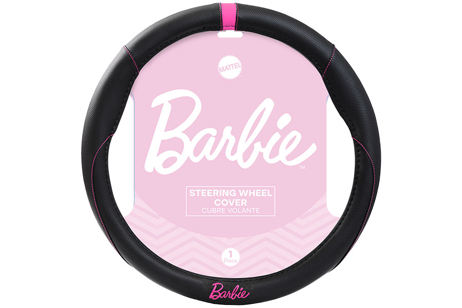 Cobertor de Volante, Negro/Rosado, BARBIE