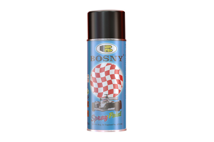 Pintura Spray Negro Met&aacute;lico 400ml, BOSNY