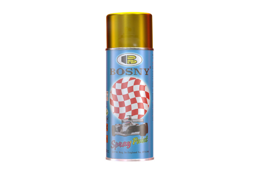 Pintura Spray Transparente Amarillo 400ml, BOSNY