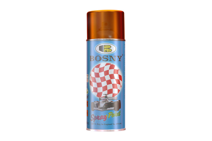 Pintura Spray Transparente Naranja 400ml, BOSNY