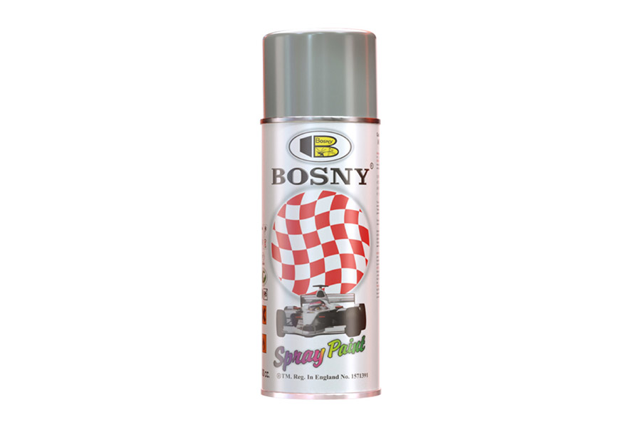 Pintura Spray Acr&iacute;lico Aluminio Plata 400ml, BOSNY