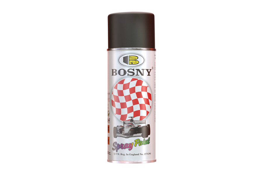 Pintura Spray Negro Mate 400ml, BOSNY