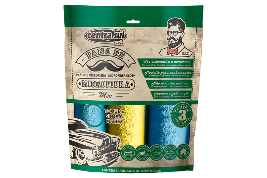 Kit de Paños de Limpieza de Microfibra, CENTRALSUL