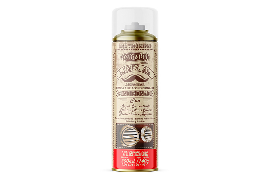 Limpiador para Aire Acondicionado, Vintage, 200 ML, CENTRALSUL