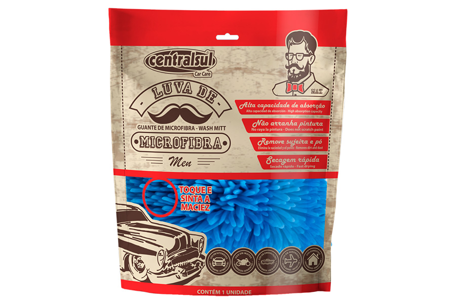 Guante Microfibra para Lavado, CENTRALSUL