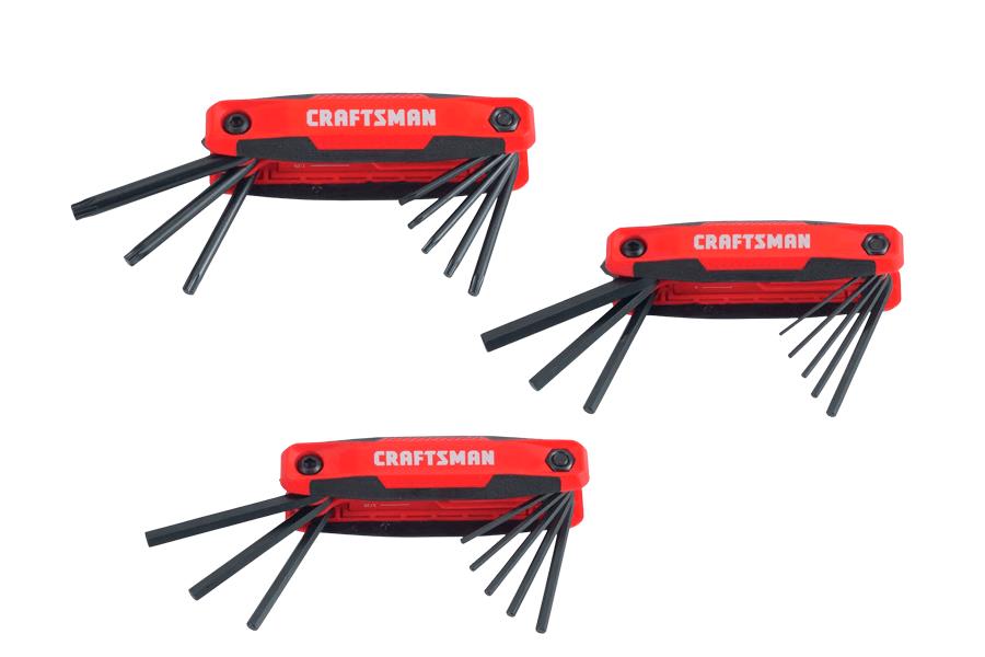 Juego de 25 Llaves Hexagonales en T, CRAFTSMAN