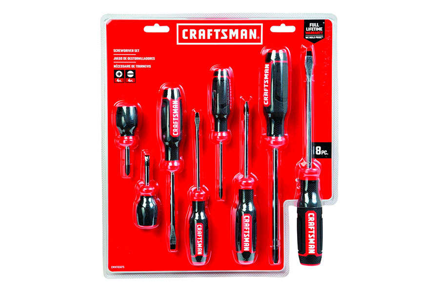 Juego de Destornilladores, Bimateriales, 8 Piezas, CRAFTSMAN