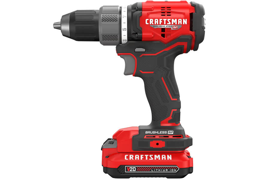 Kit de taladro de martillo inalámbrico, 1/2 pulgada, 2 baterías y cargador incluido, CRAFTSMAN