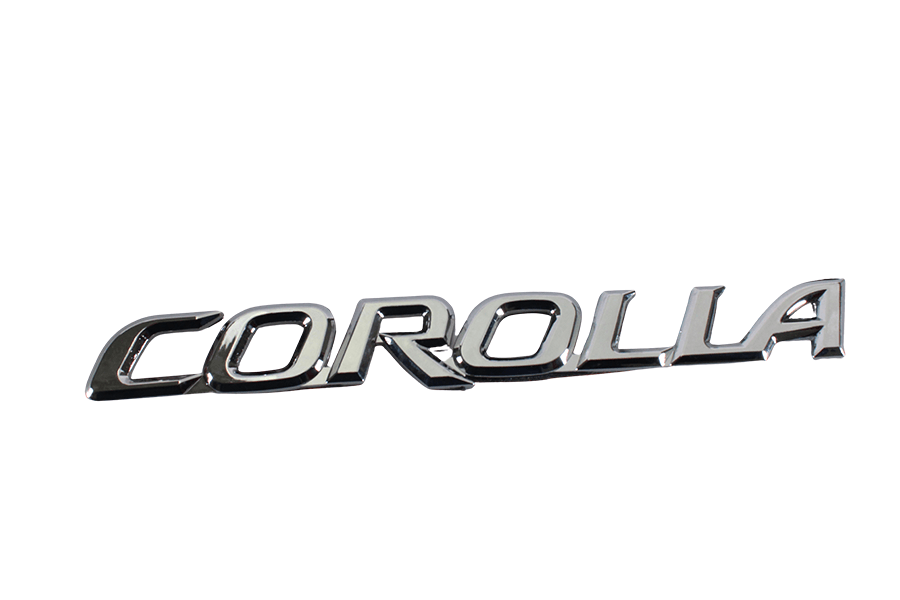 Emblema Cromado Moderno, Toyota Corolla