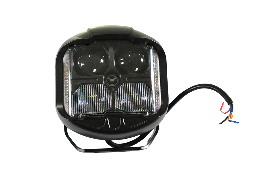 Hal&oacute;geno Led Redondo Negro, LEAF AUTO