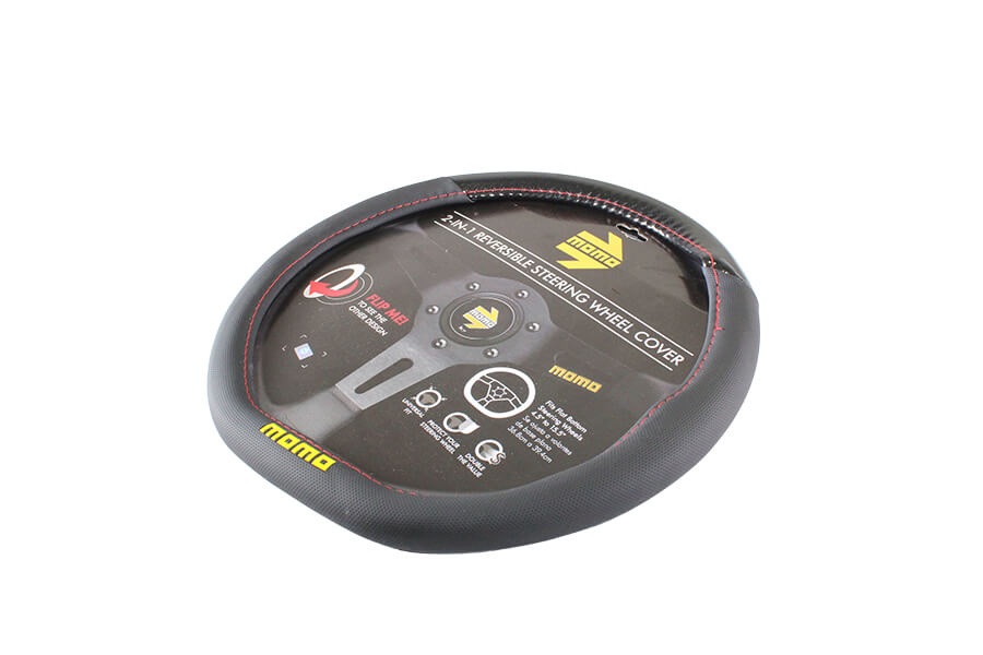 CUBRE VOLANTE NEGRO/GRIS SEMICIRCUL