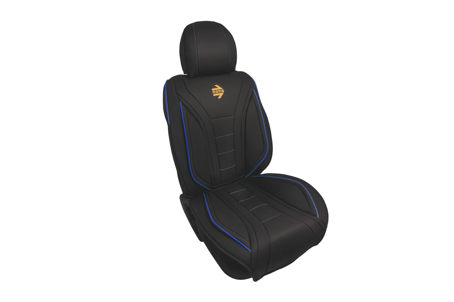 Cobertor de Asiento PRO, Negro/Azul, MOMO
