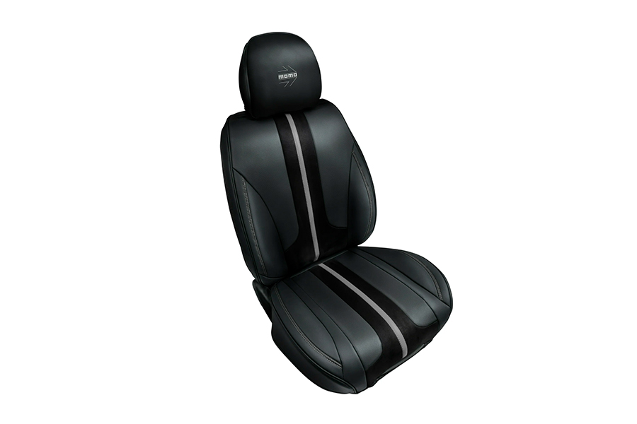 Cobertor de Asiento 203, Negro/Gris, MOMO