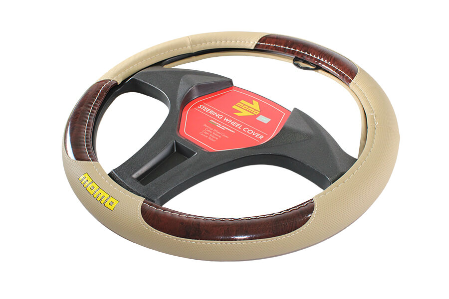 CUBRE VOLANTE KAKI/CAFE