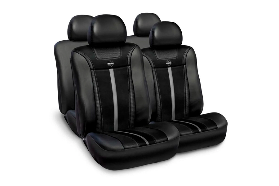 Cobertor de Asiento Pro, Negro/Gris, MOMO