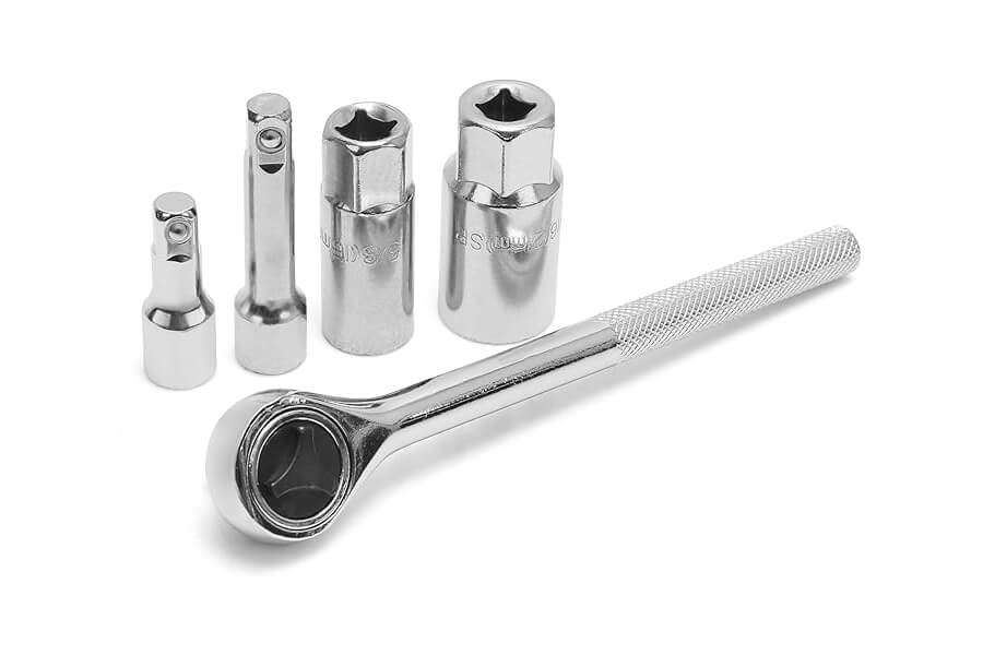 JUEGO DE CUBO PARA BUJIA 3/8