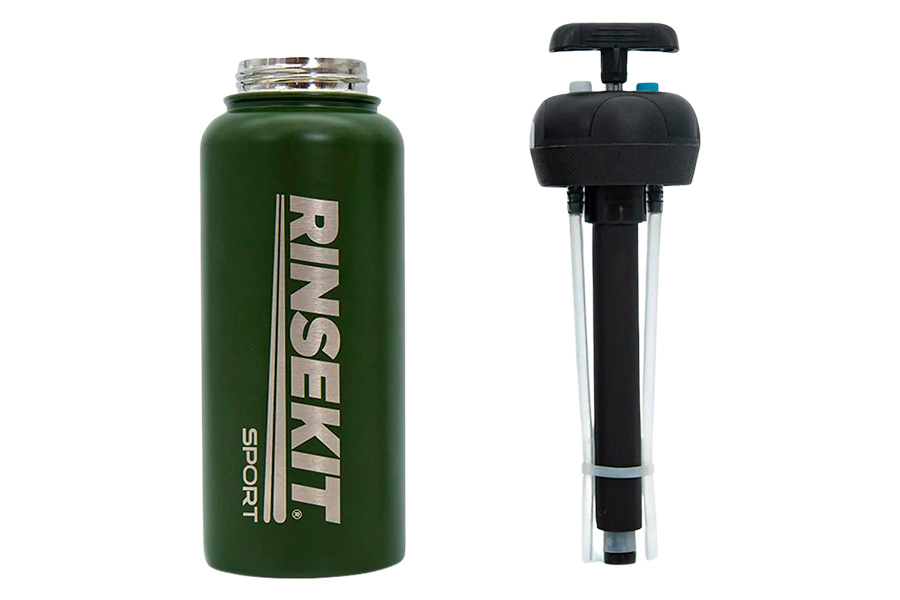 Botella con Modo Spray, 32 Onzas, Verde, RINSEKIT