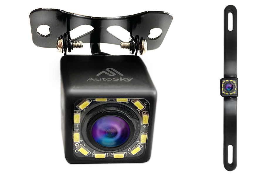 Cámara de reversa HD para placa 2 en 1, AUTOSKY