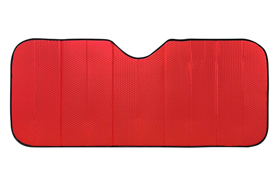 Tapasol Plegable Frontal Rojo, 145 cm x 70 cm, SWISS DRIVE 