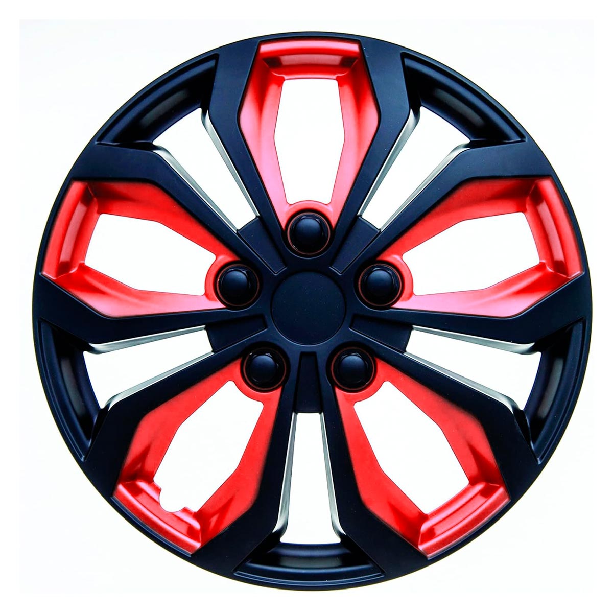 Juego de Copas 14 Pulgadas, Negro / Rojo, SWISS DRIVE