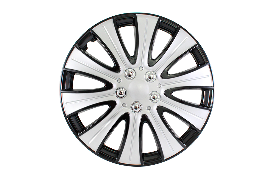 Juego de Copas 15 Pulg. Silver/Negro, SUMEX