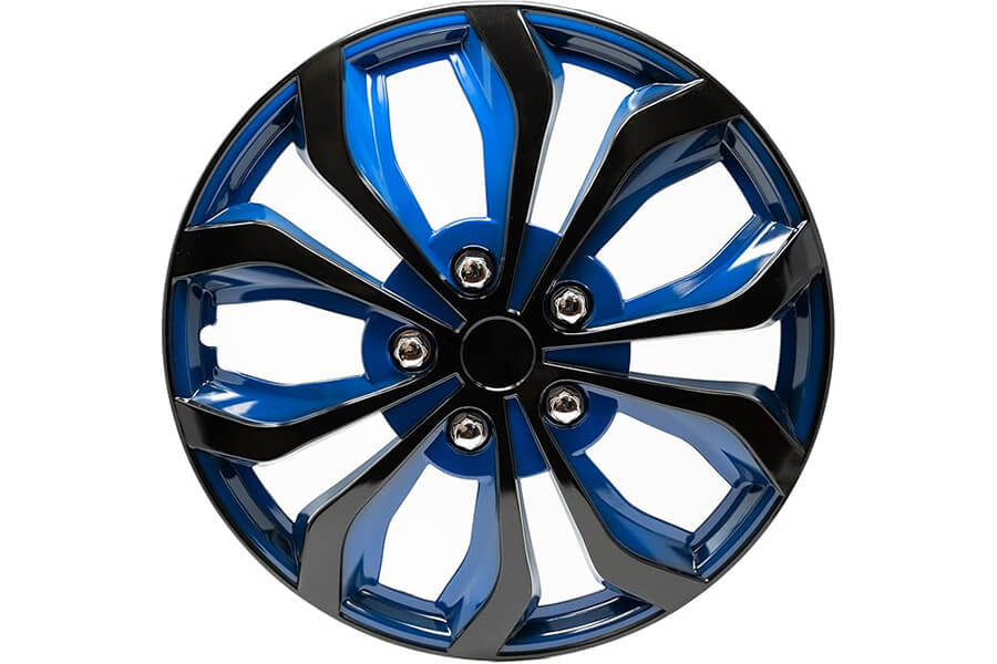 Juego de Copas, Azul y Negro, 15 Pulgadas, SWISS DRIVE