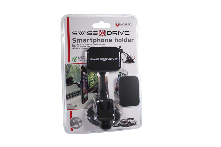 Soporte Magn&eacute;tico para Smartphone 360, SWISS DRIVE