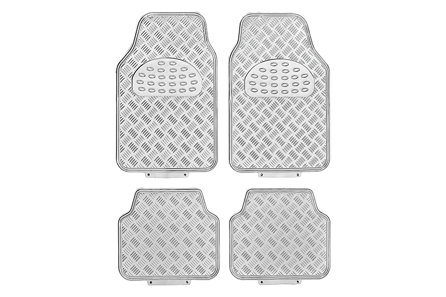 Alfombra Metalizada Diamante Cromado, SUMEX
