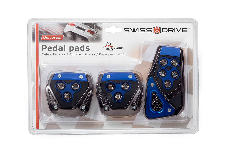 Cubre Pedal para Auto Manual, Azul, SWISS DRIVE