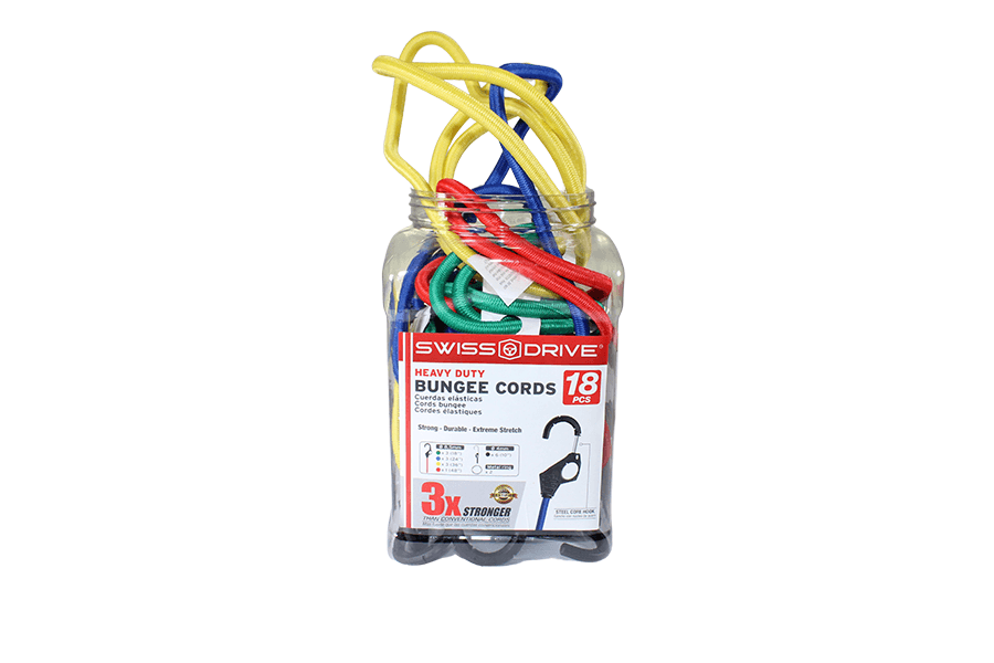 Juego de Cuerdas El&aacute;sticas de 18 Piezas, SWISS DRIVE
