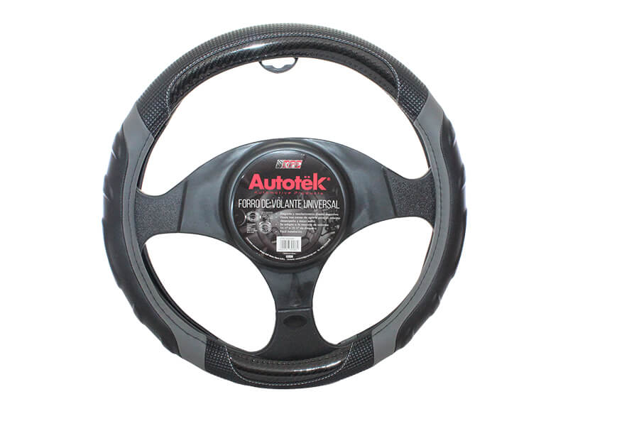 FORRO VOLANTE AUTOTEK NEGRO-GRIS